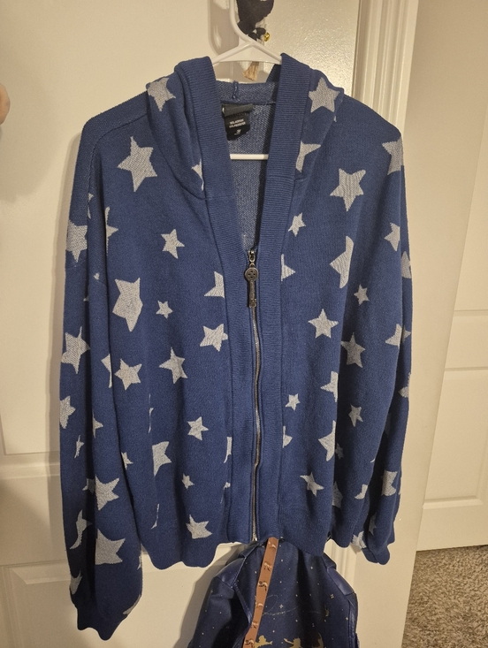 Hot Topic Sweaters - Coraline gitd zip up sweater